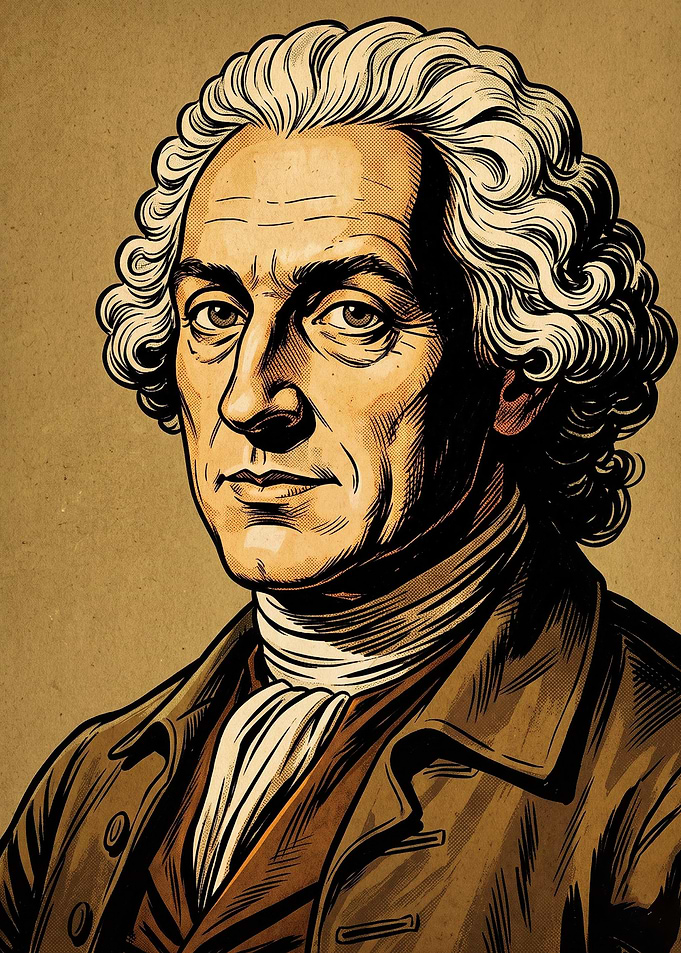 Philosopher Scholar Woodcut Art