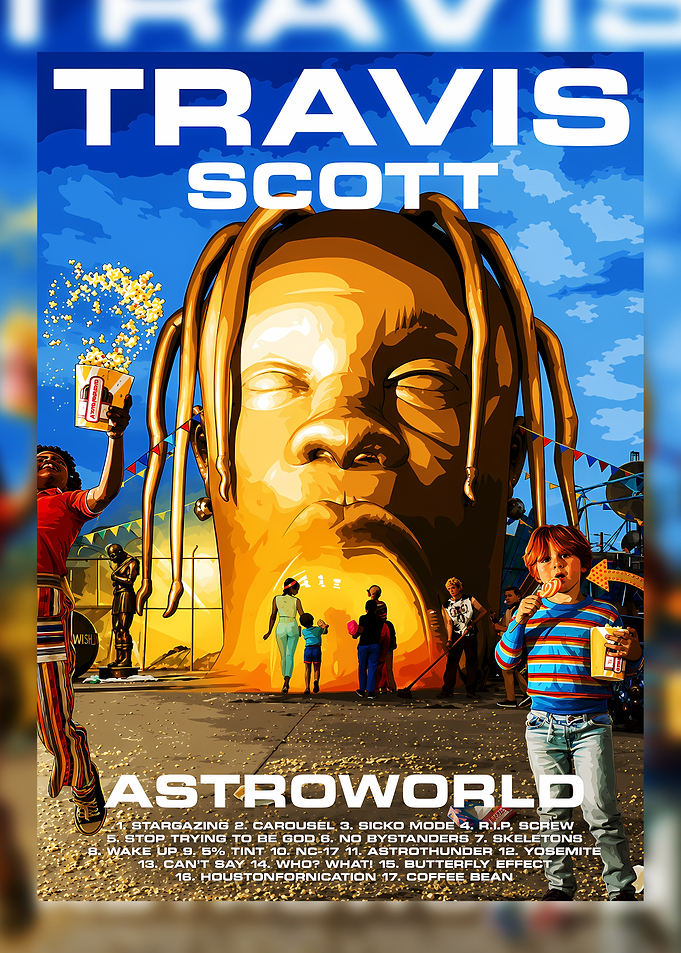 Travis Scott Astroworld Album Poster