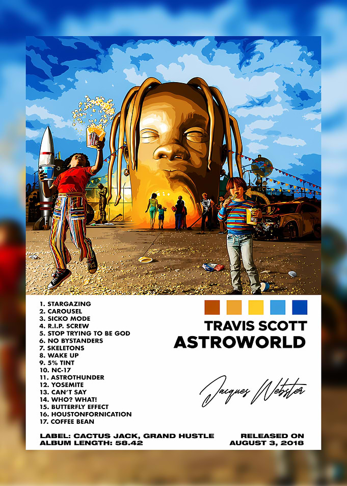 Travis Scott Astroworld Album Poster