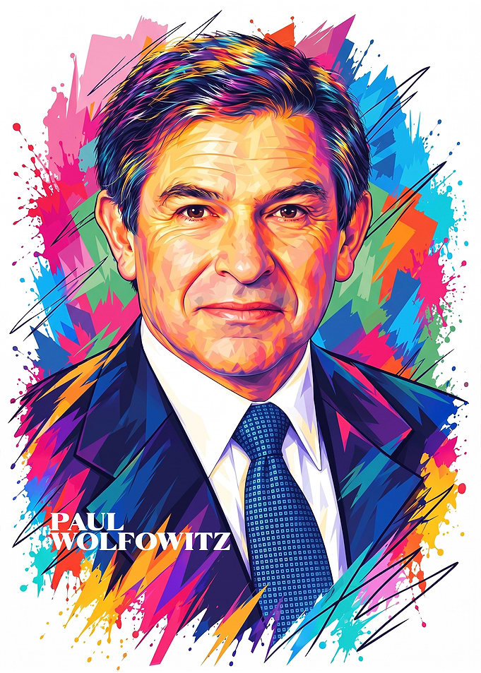 Paul Wolfowitz Pop Art Portrait