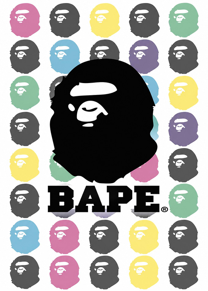 BAPE Ape Head Pop Art Pattern