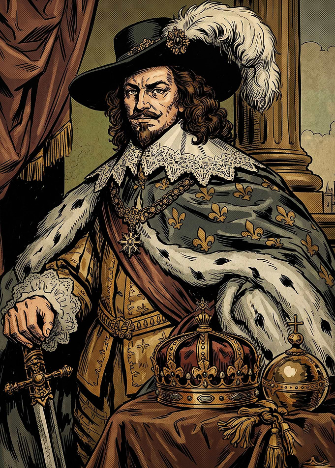 Royal Baroque King Vintage Art