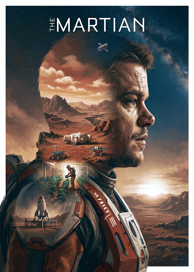 The Martian Movie Poster Art