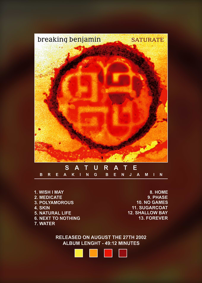 Breaking Benjamin Saturate Album Poster