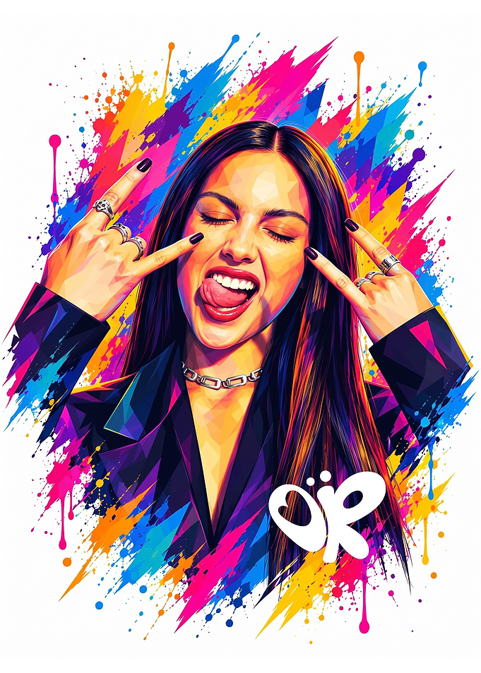 Olivia Rodrigo Pop Art Portrait