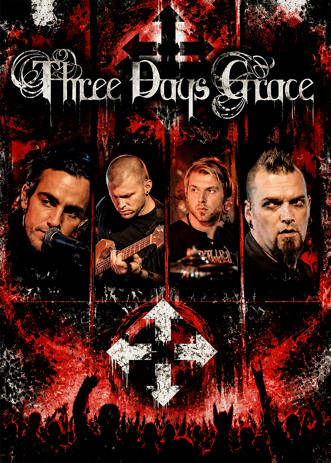 Three Days Grace Band Poster