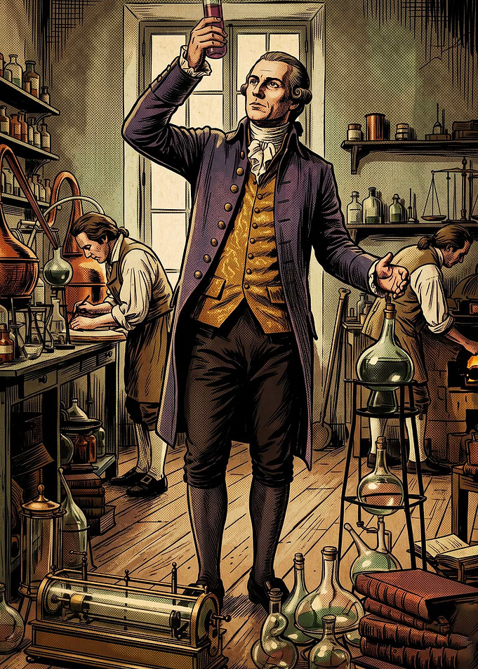Vintage Chemistry Lab Art Poster