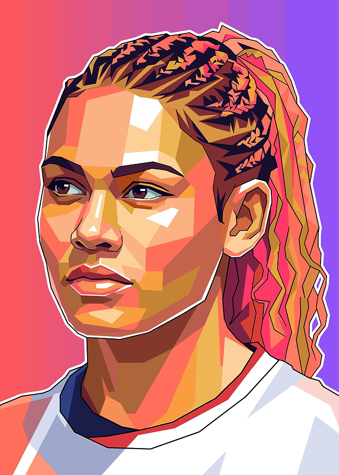 Trinity Rodman Portrait of Female Athlete