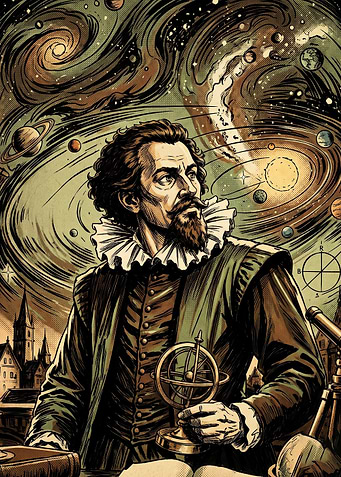 Astronomer Galaxy Vintage Poster