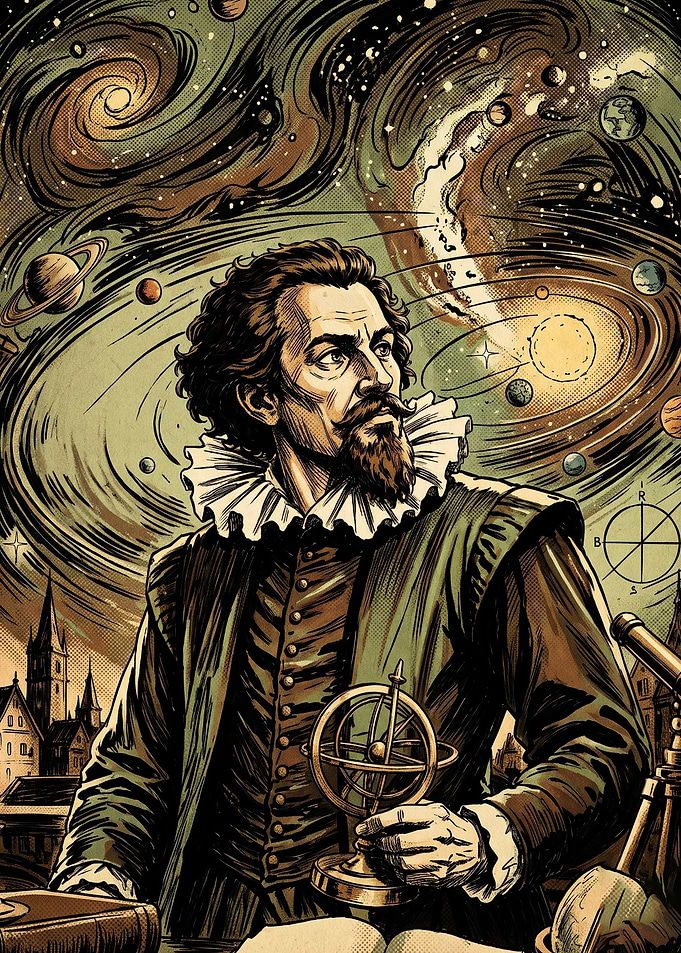 Astronomer Galaxy Vintage Poster