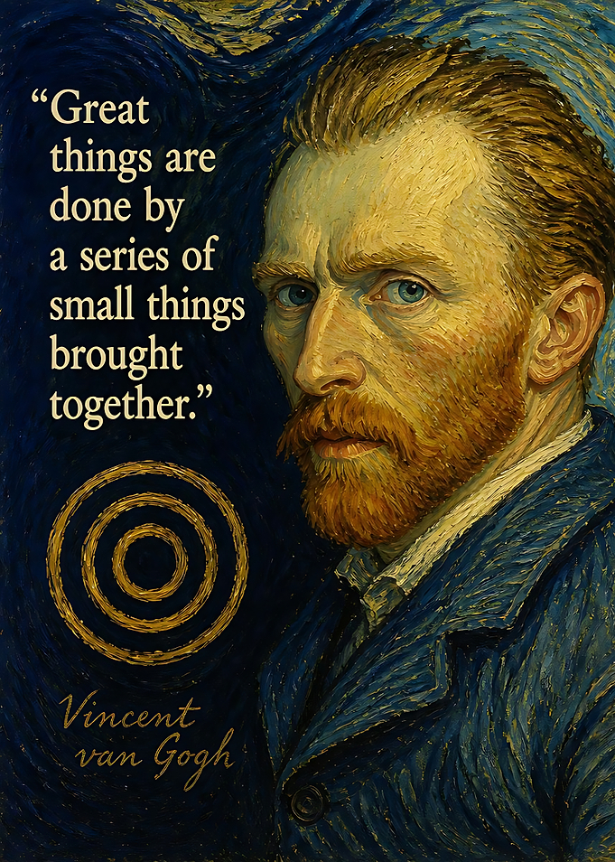 Vincent van Gogh Inspirational Quote Poster