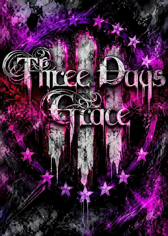 Three Days Grace Band Logo Poster