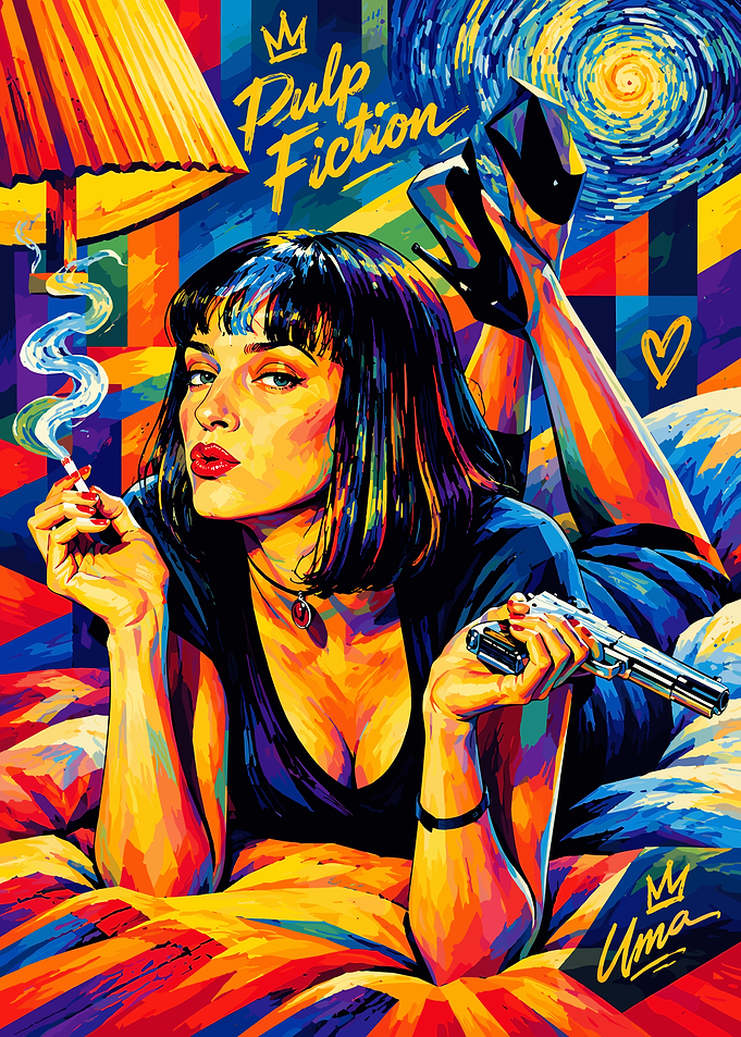 Pulp Fiction Mia Wallace Pop Art