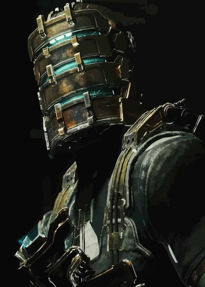 Isaac Clarke Dead Space Helmet Portrait