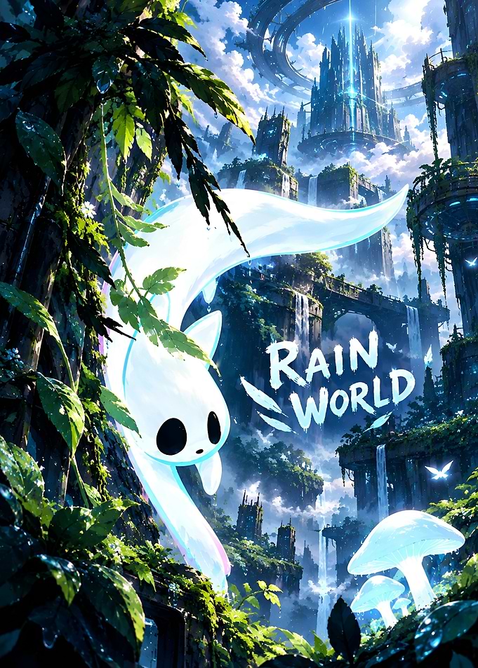 Rain World Game Poster Art