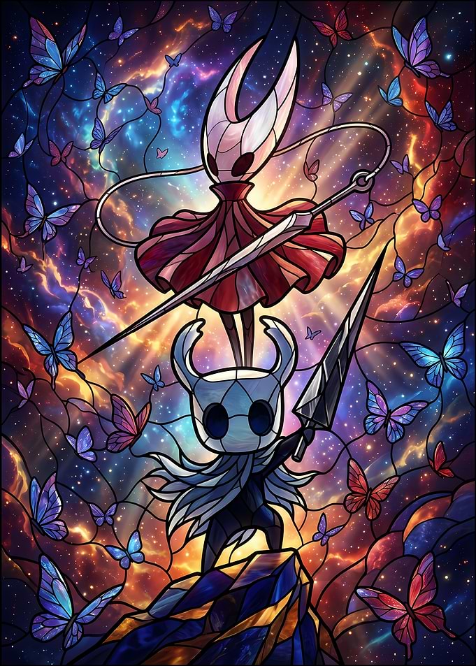 Hollow Knight Stained Glass Art