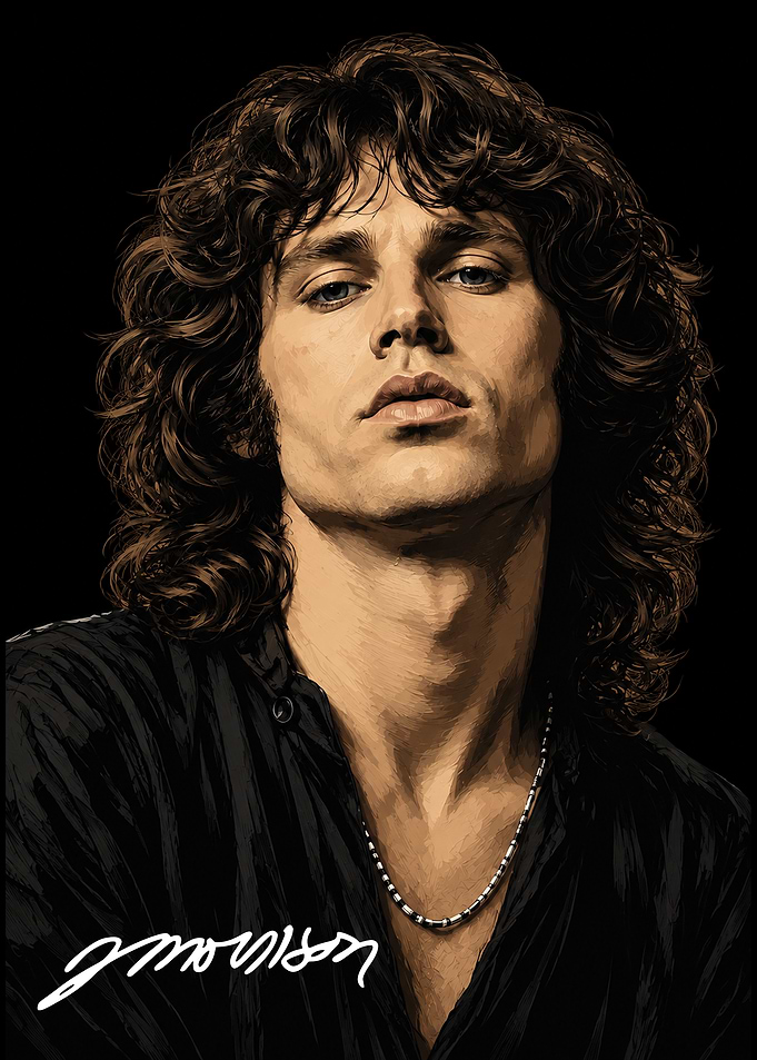 Jim Morrison Portrait Art
