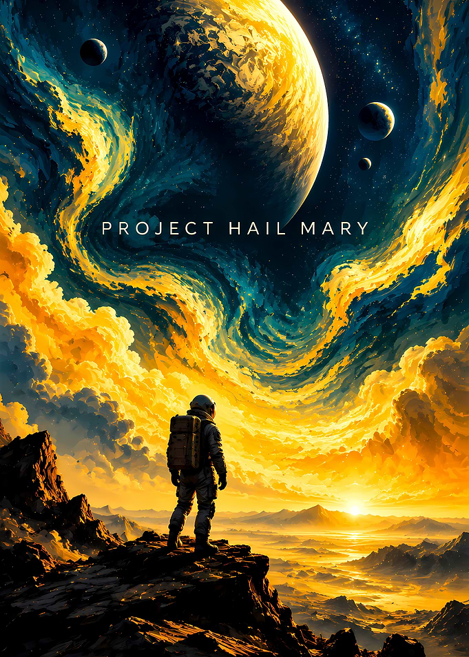 Project Hail Mary Space Exploration Poster