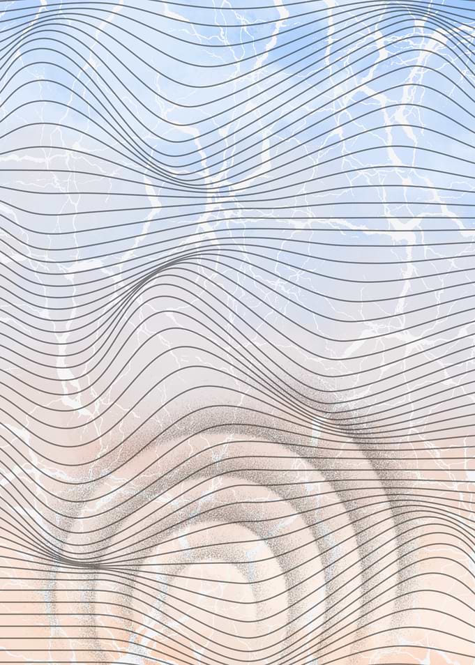 Abstract Wavy Lines and Marble Texture