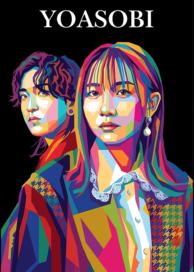 Yoasobi Pop Art Portrait