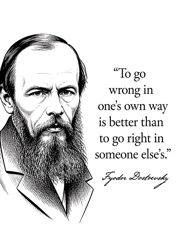 Fyodor Dostoevsky Quote Poster