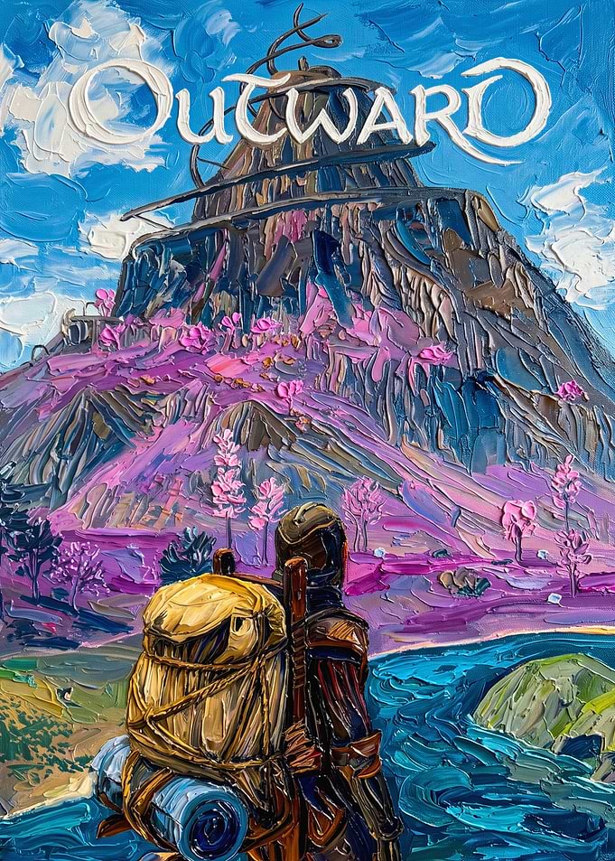 Outward Video Game Oil Painting