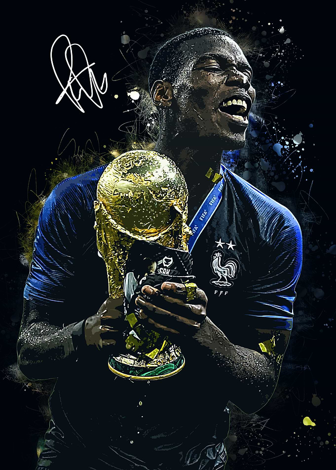 Paul Pogba Victory Poster