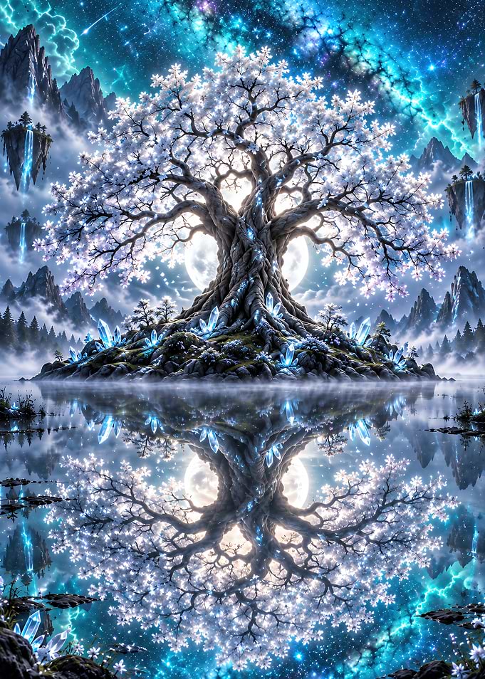 Ethereal Crystal Tree of Life
