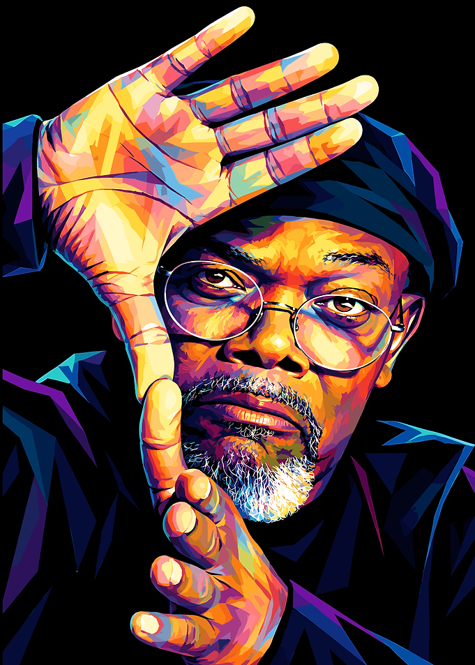 Samuel L. Jackson Pop Art Portrait