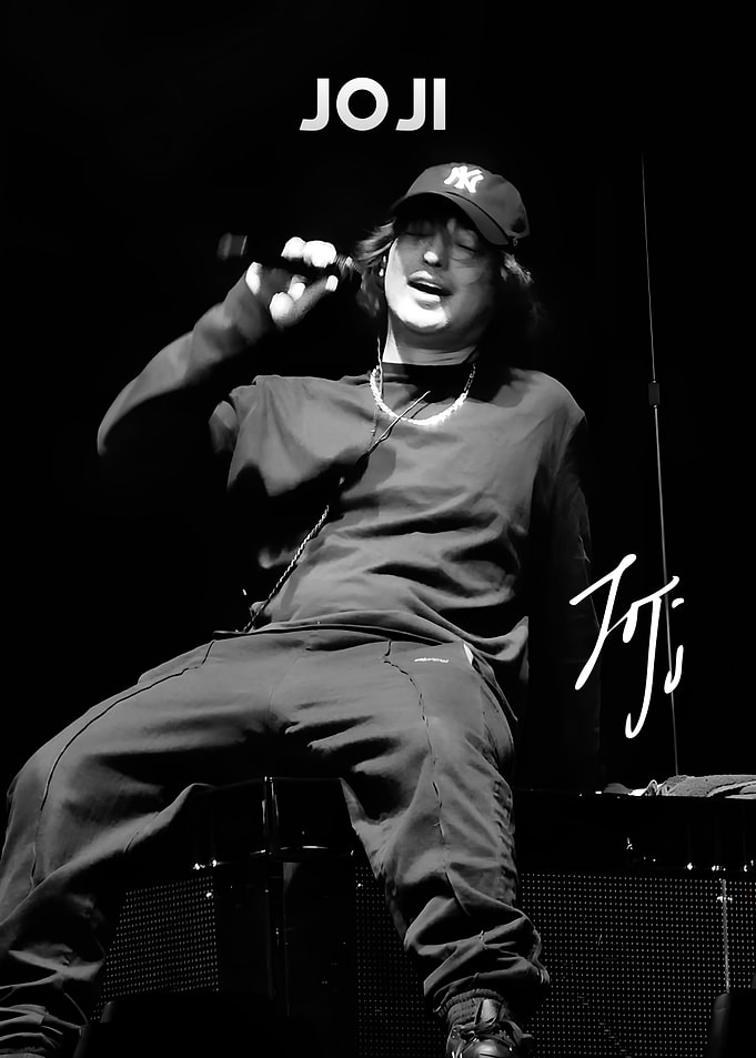 Joji Live Performance Black and White