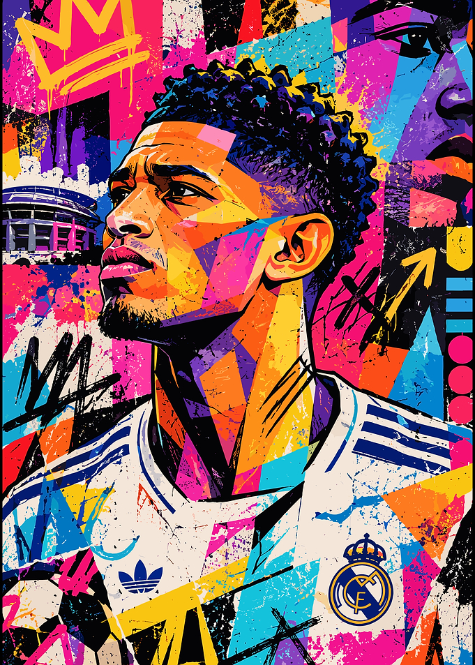 Jude Bellingham Pop Art Portrait