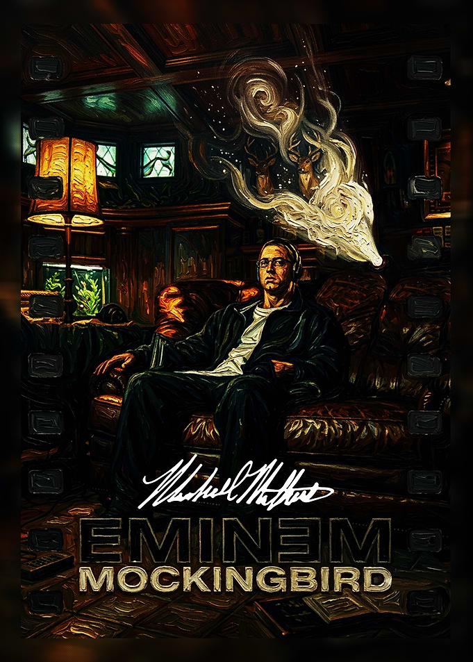 Eminem Mockingbird Poster Art