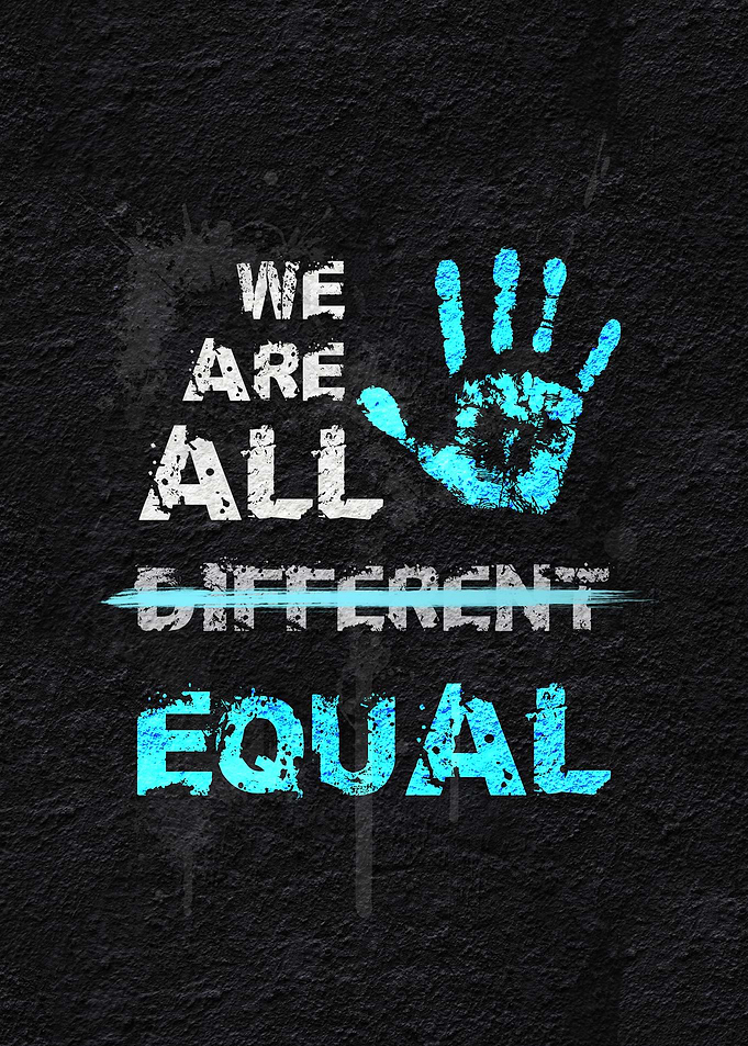 We Are All Different Equal Poster