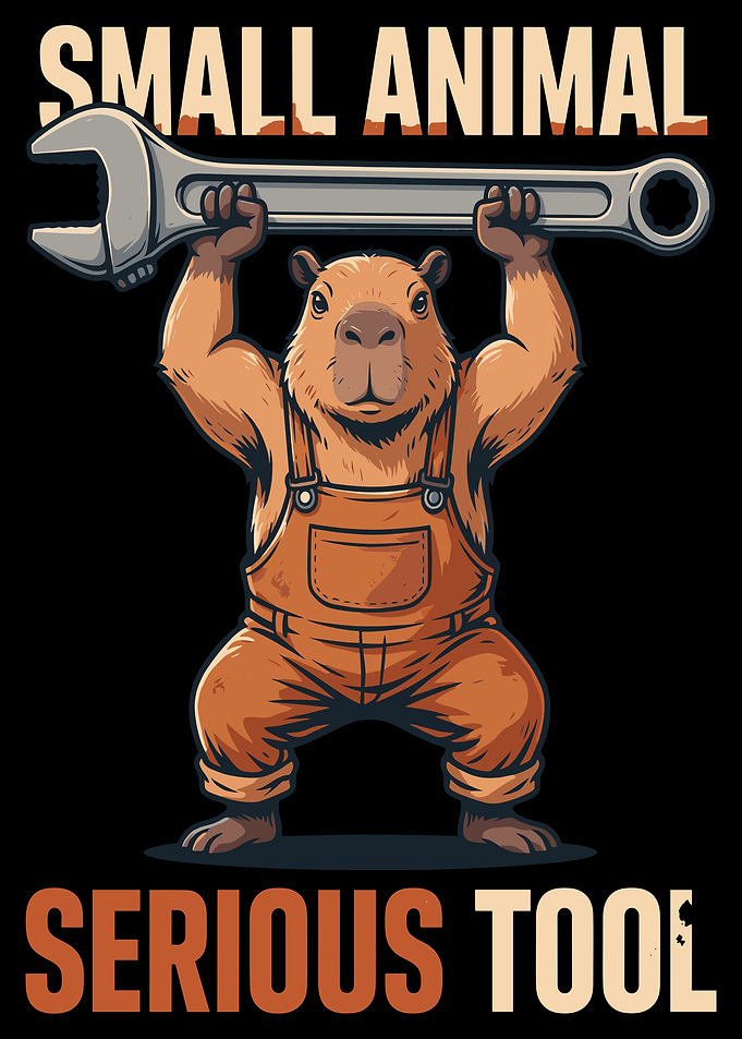 Capybara Mechanic with Wrench