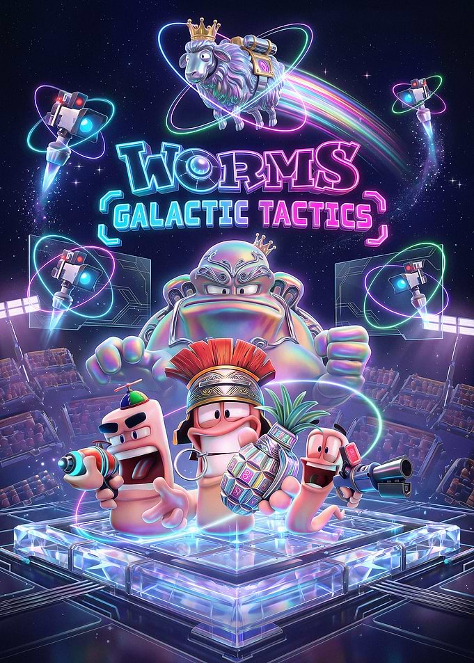 Worms Galactic Tactics Game Poster