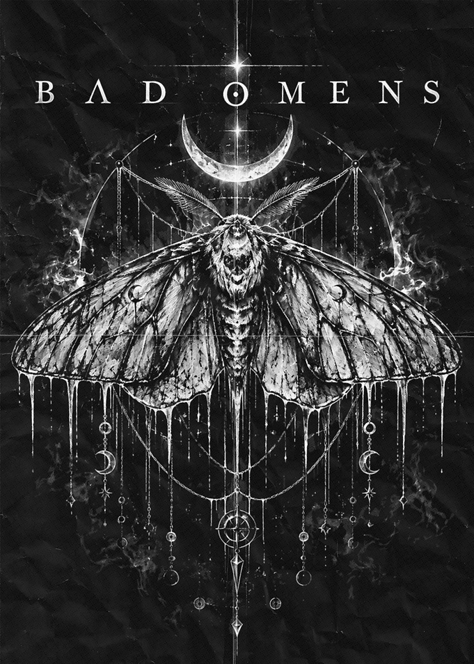 Bad Omens Moth Gothic Art