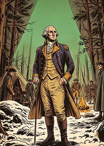 Patriot General Winter Comic Art