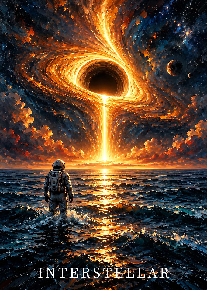 Interstellar Astronaut at Black Hole