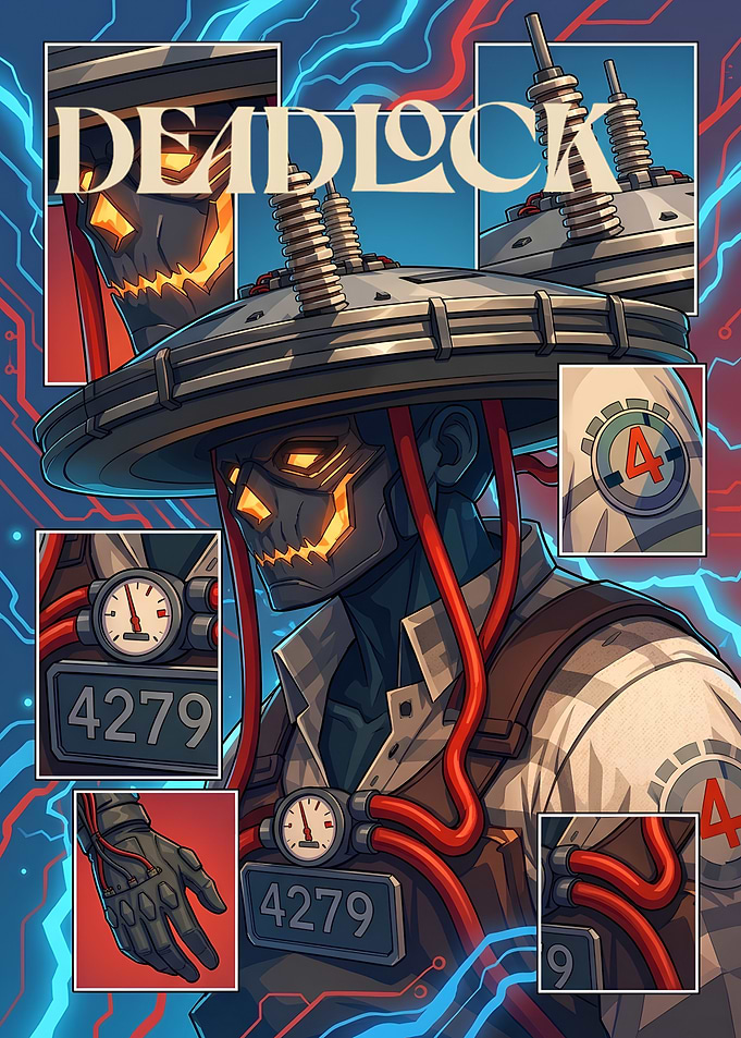 Deadlock Cybernetic Character Poster