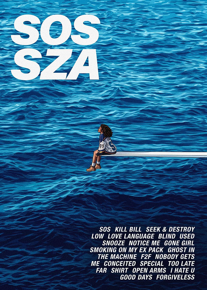 SOS SZA Album Cover Poster