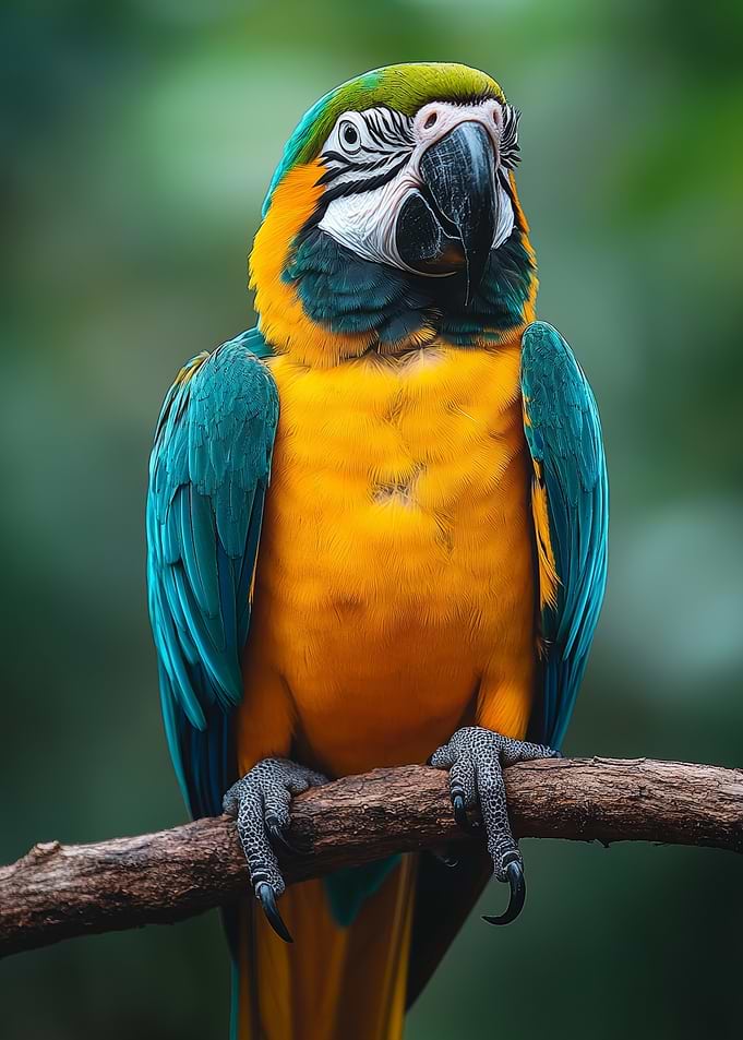 Blue and Gold Macaw Portrait