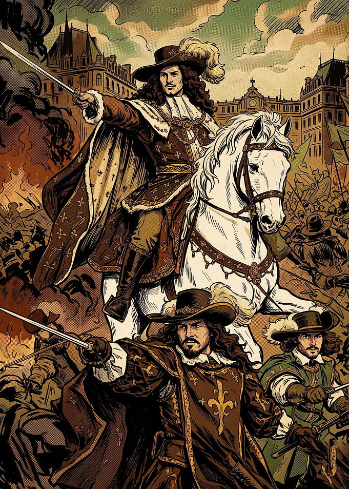 Musketeer Cavalier Vintage Art