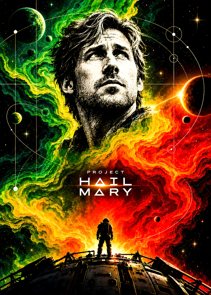 Project Hail Mary Space Poster