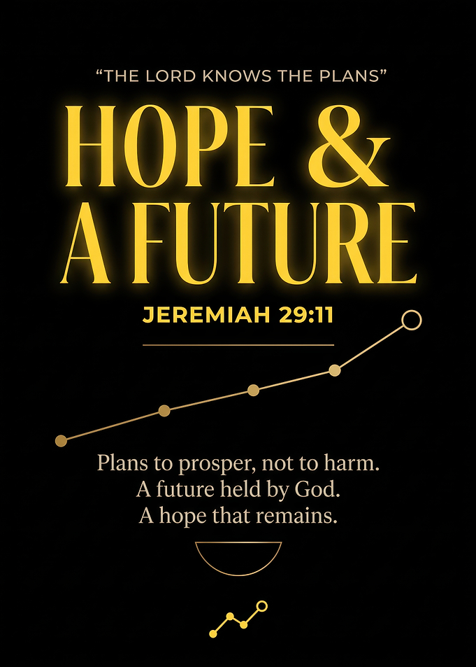 Jeremiah 29:11 Inspirational Quote Poster