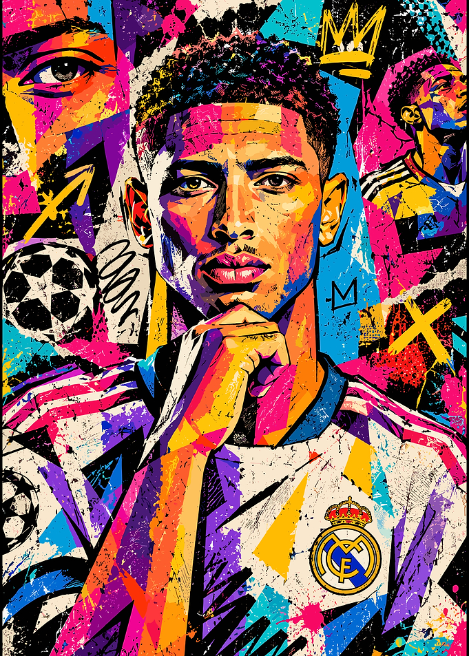 Jude Bellingham Pop Art Portrait