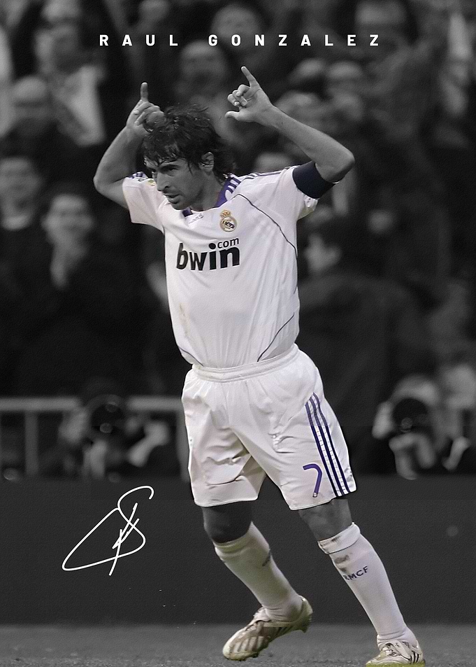 Raul Gonzalez Celebration Poster