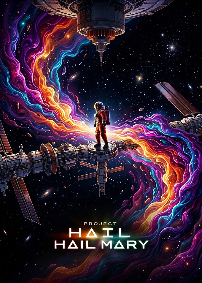 Project Hail Mary Space Poster