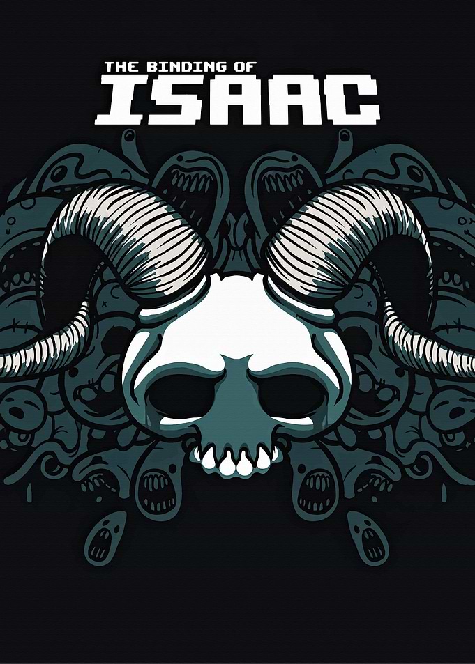 The Binding of Isaac Skull Art