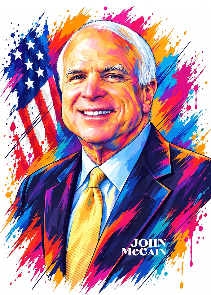 John McCain Pop Art Portrait