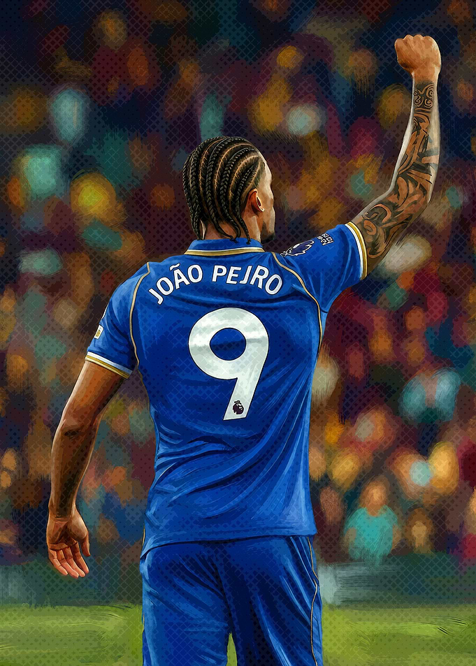 Soccer Player Celebrating Goal Illustration